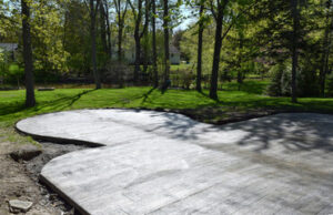 concrete patio